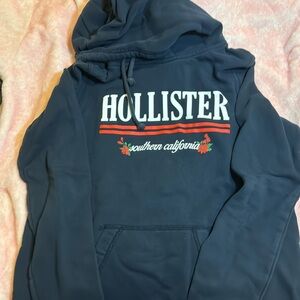Navy blue Hollister Hoodie